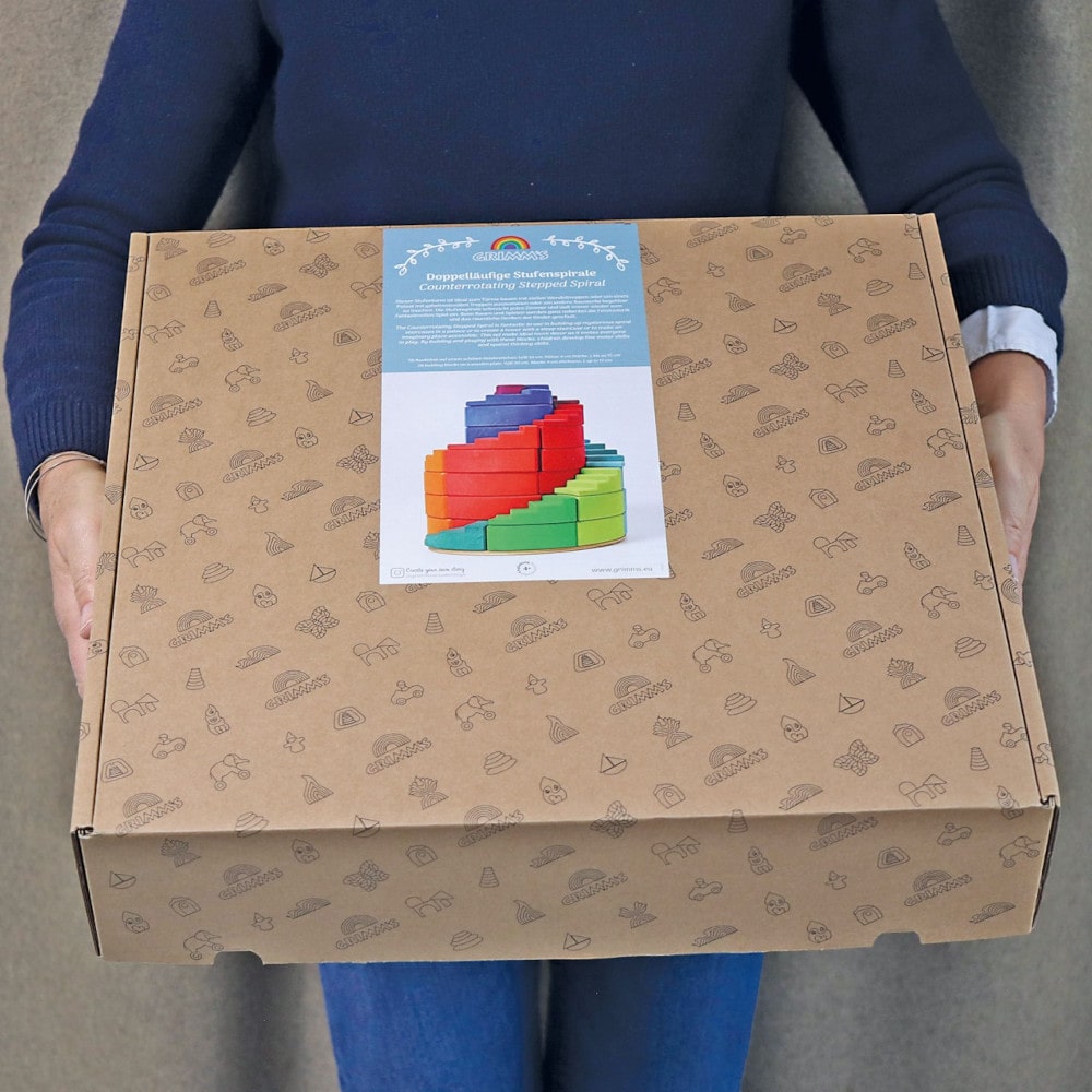 Grimms gekleurde spiraal trap blokken1-min