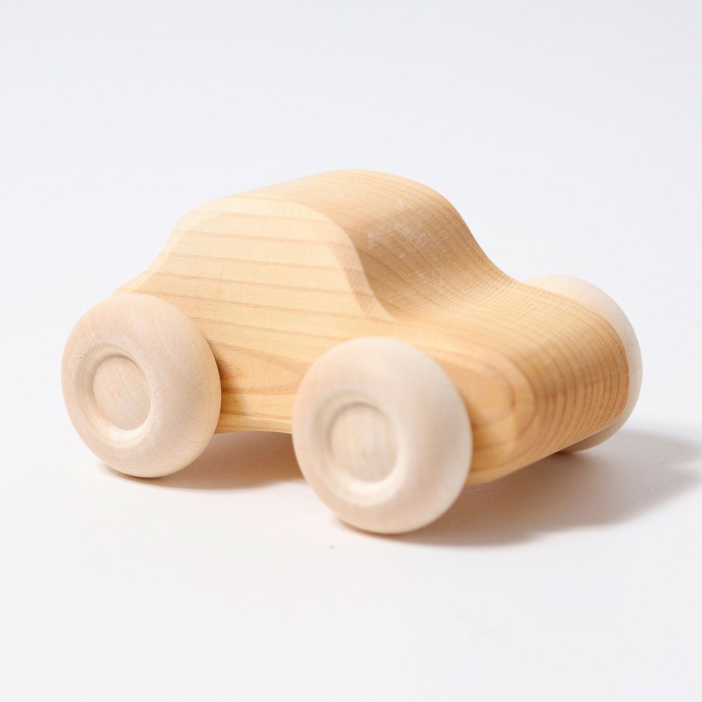Grimms Houten Autos 6 stuks Naturel Grimms