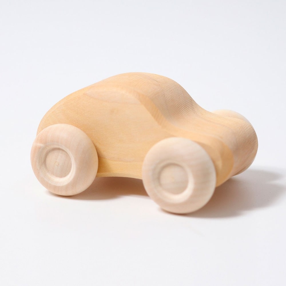 Grimms Houten Autos 6 stuks Naturel Grimms