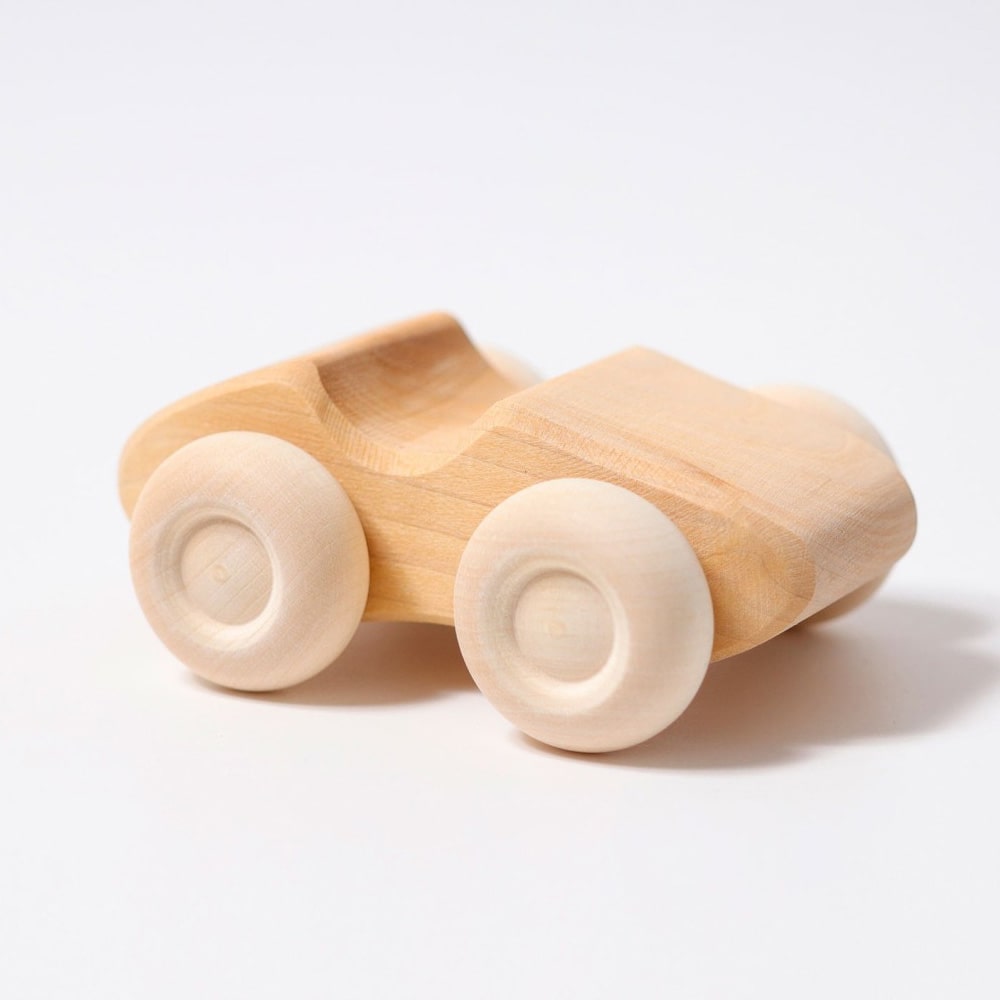 Grimms Houten Autos 6 stuks Naturel Grimms