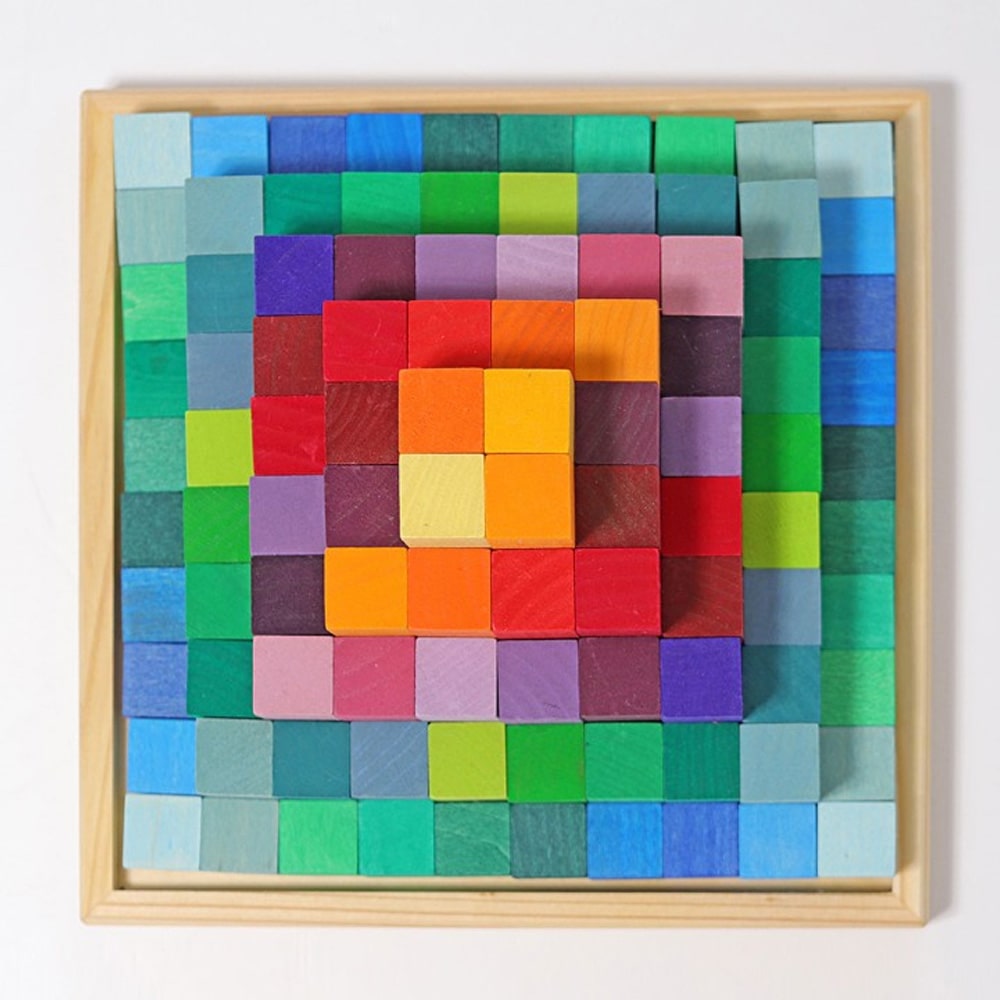 Grimms Kleine houten Blokkenset Pyramide Grimms
