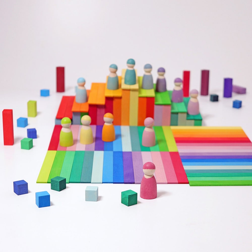 Grimms Kleine houten Blokkenset Pyramide Grimms