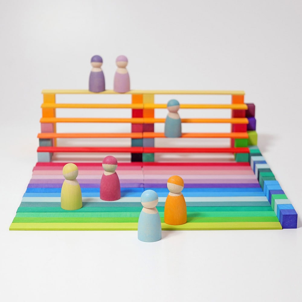 Grimms Kleine houten Blokkenset Pyramide Grimms