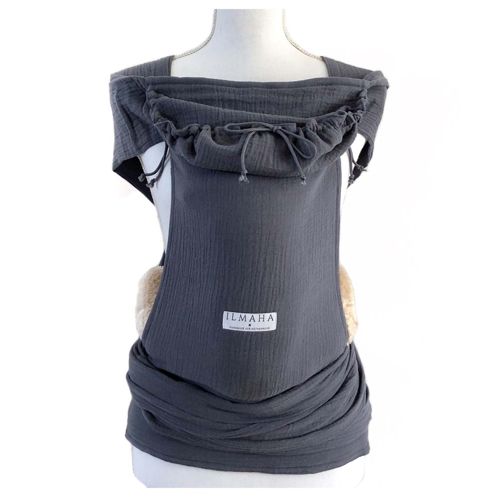 ilmaha-draagzak-mei-tai-uni-donker-grijs