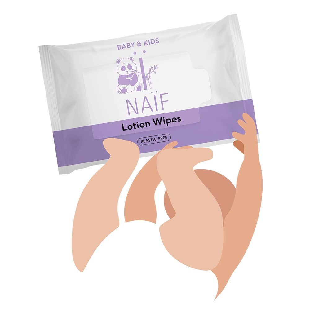Naif Lotion Babydoekjes Single Pack 54st Naif