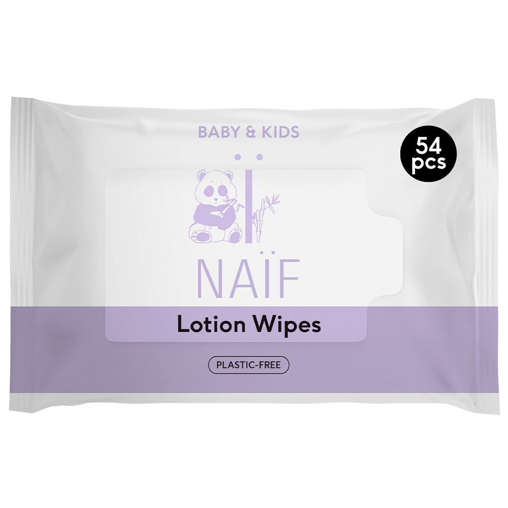 Naif Lotion Babydoekjes Single Pack 54st Naif