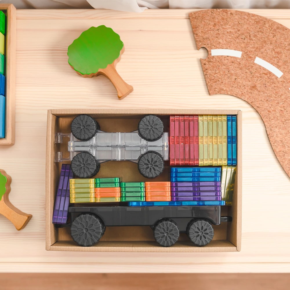 Connetix Tiles Rainbow 50 Delige Transport Pack Connetix Tiles