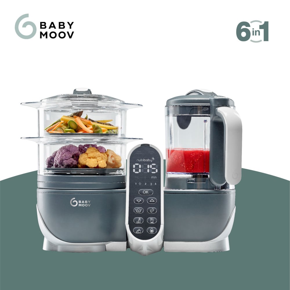 Babymoov Nutribaby Multifunctionele Keukenmachine - Industrial Grey Babymoov