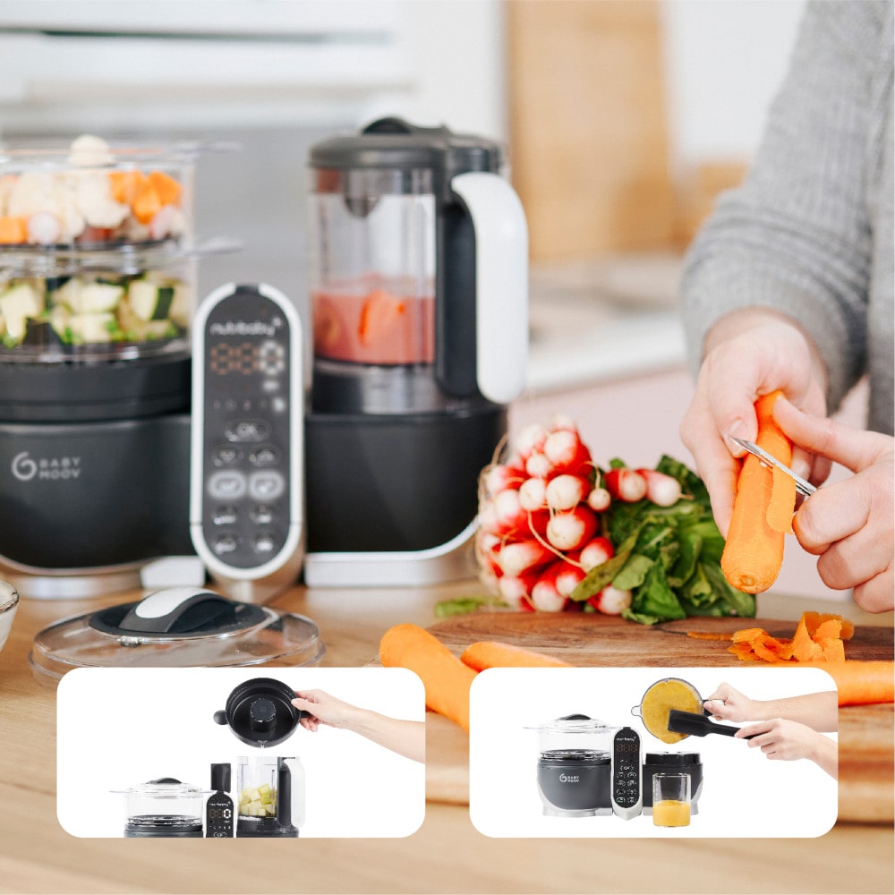 Babymoov Nutribaby Multifunctionele Keukenmachine - Industrial Grey Babymoov