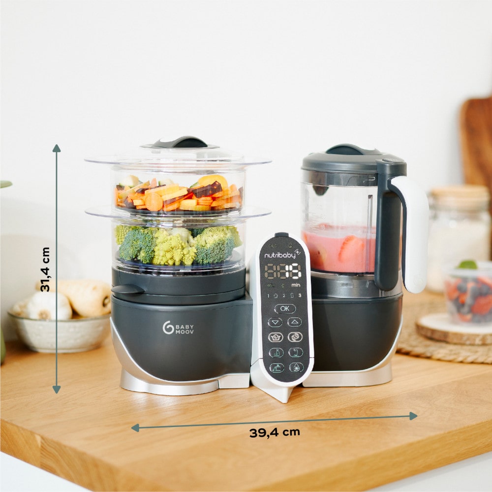 Babymoov Nutribaby Multifunctionele Keukenmachine - Industrial Grey Babymoov