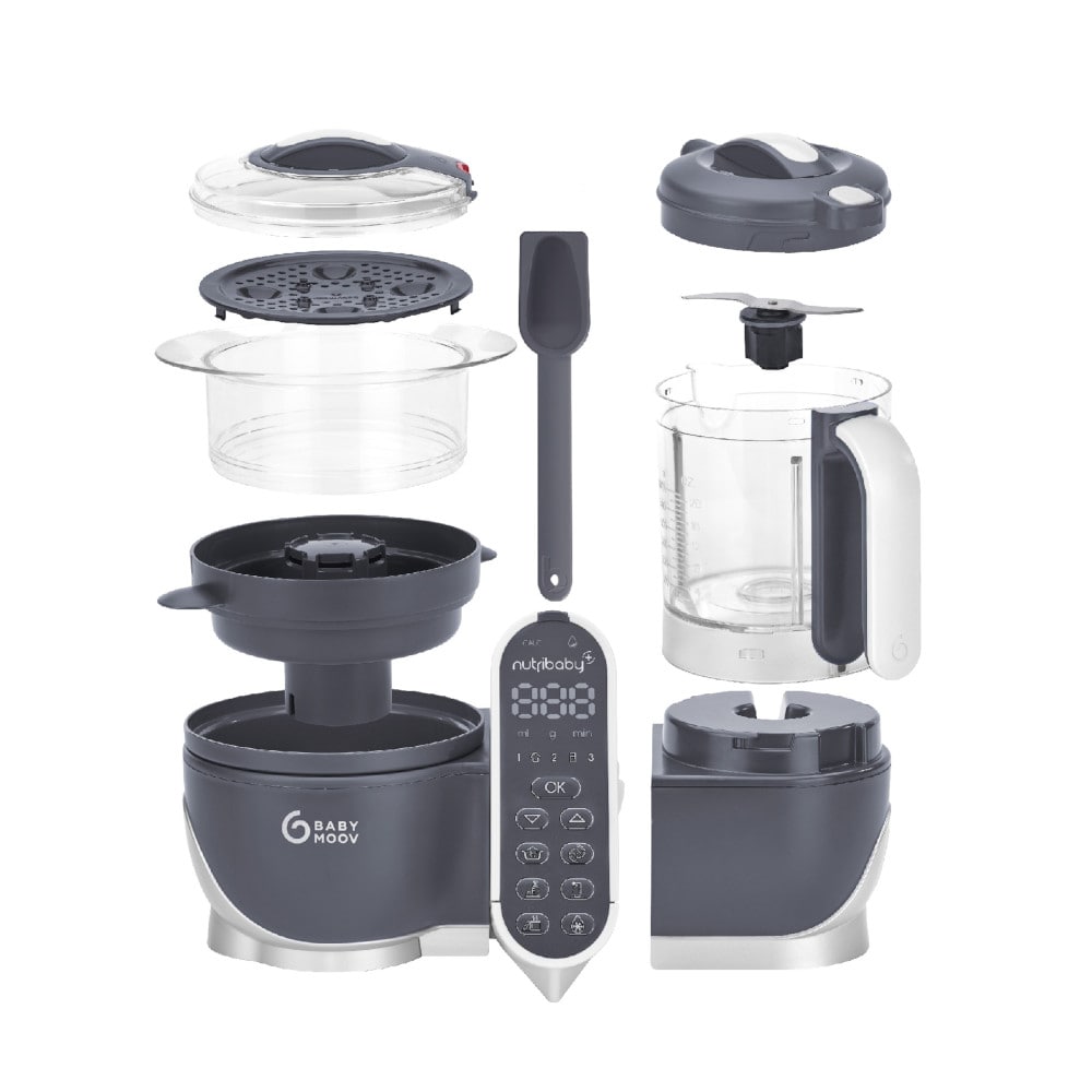Babymoov Nutribaby Multifunctionele Keukenmachine - Industrial Grey Babymoov