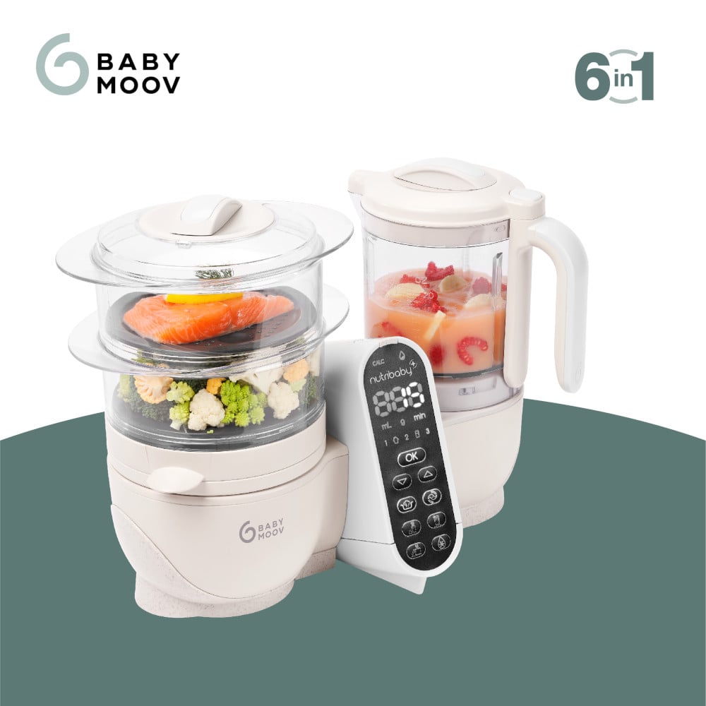 Babymoov Nutribaby Multifunctionele Keukenmachine - Mineral Beige Babymoov