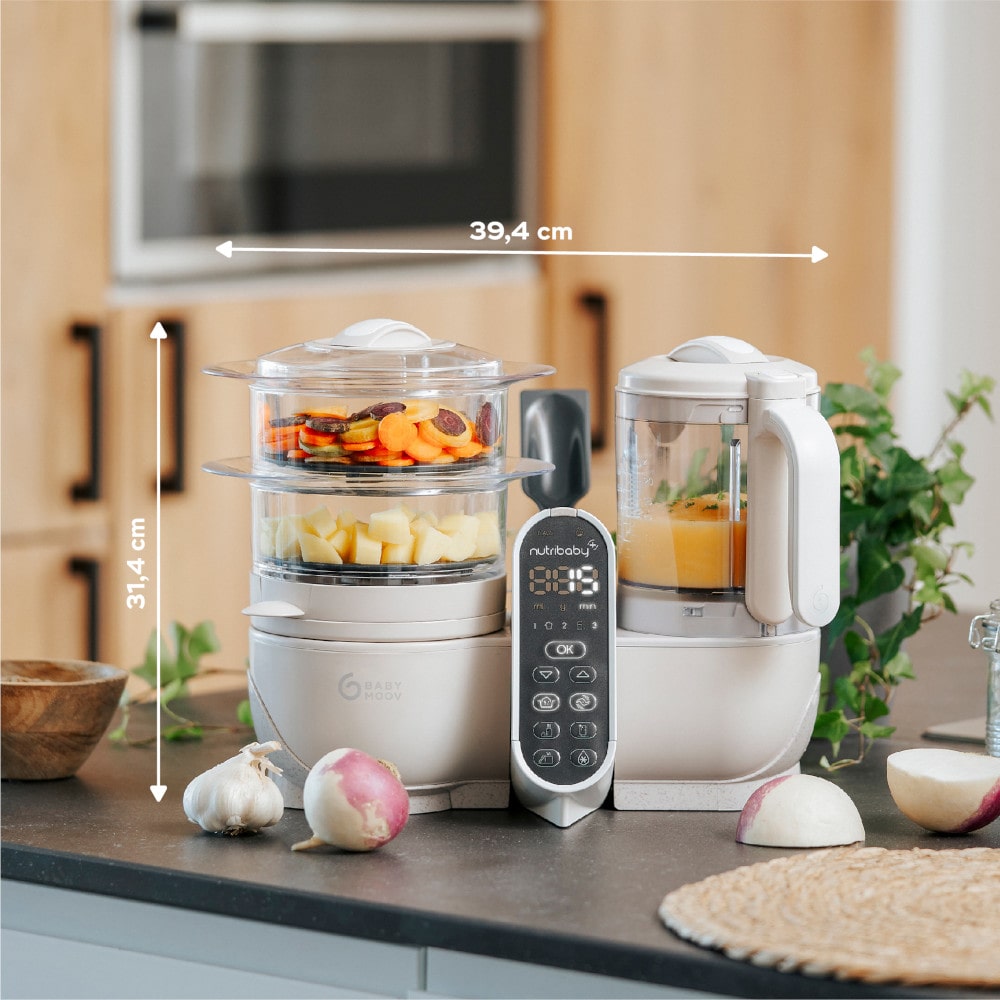 Babymoov Nutribaby Multifunctionele Keukenmachine - Mineral Beige Babymoov