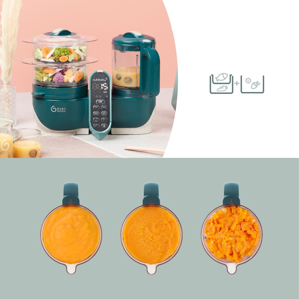 Babymoov Nutribaby Multifunctionele Keukenmachine - Opal Green Babymoov
