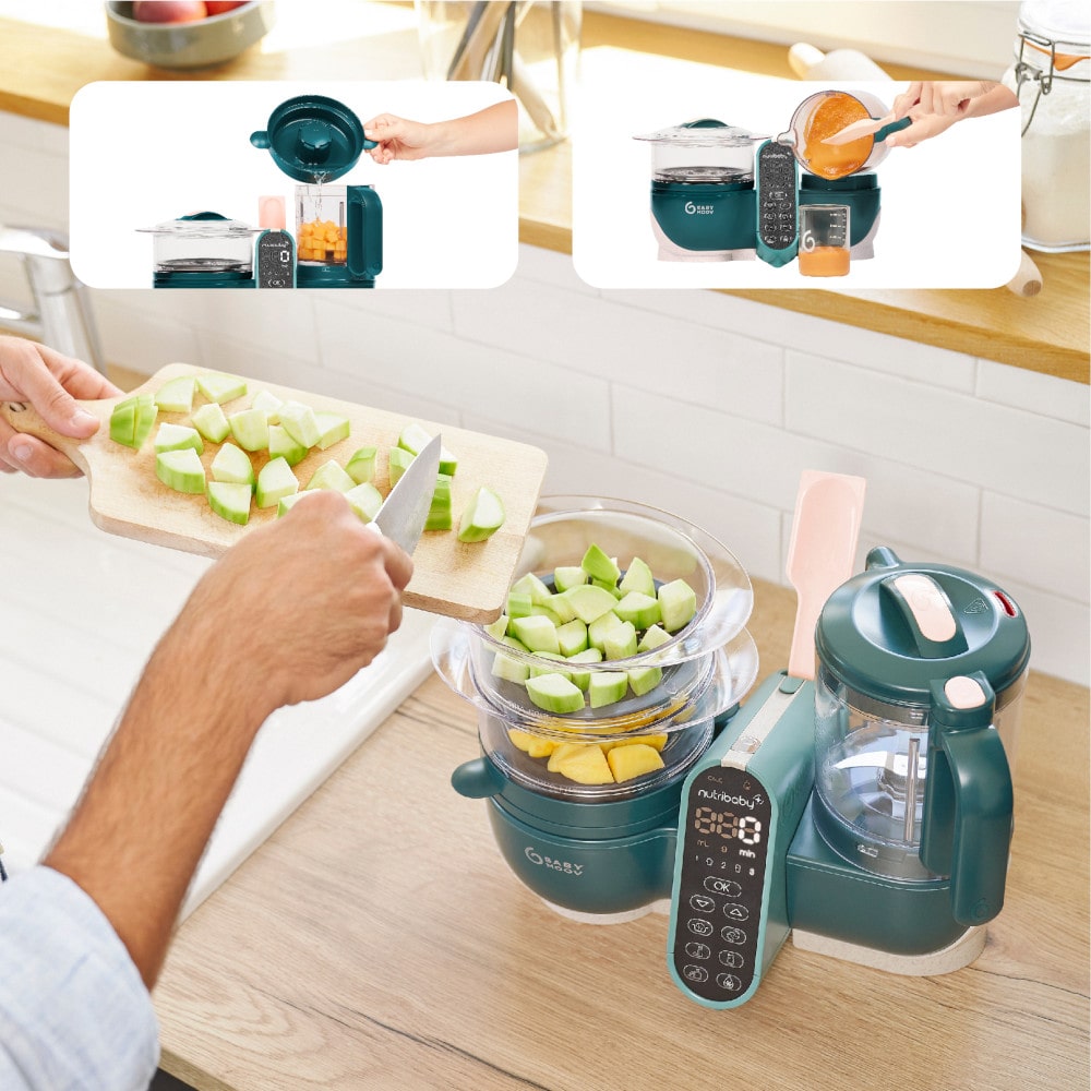 Babymoov Nutribaby Multifunctionele Keukenmachine - Opal Green Babymoov