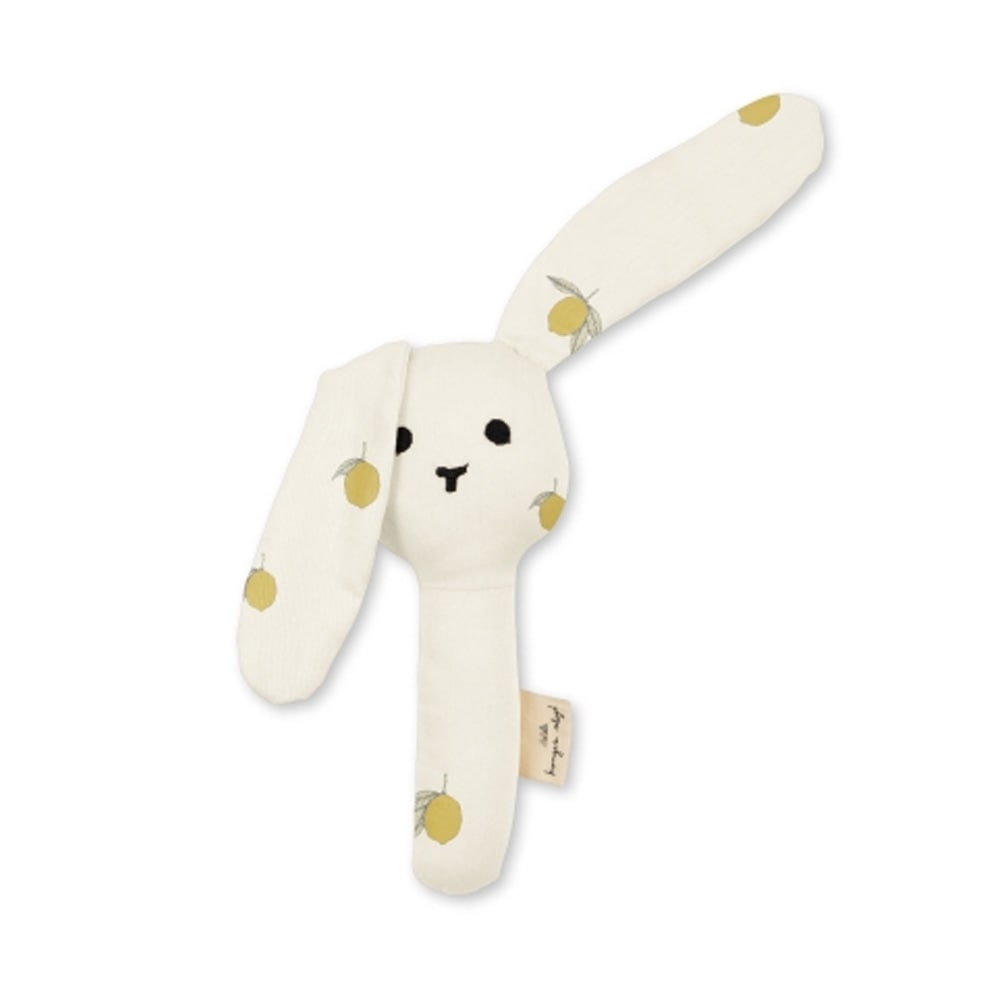 Konges Slojd Bunny Hand Rattle Lemon Konges Slojd