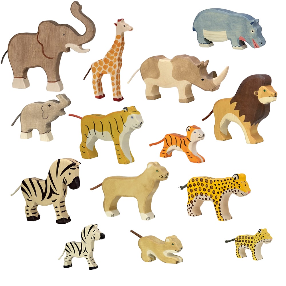 Speelgoedpakket Kinderopvang - Holztiger Safari Dieren