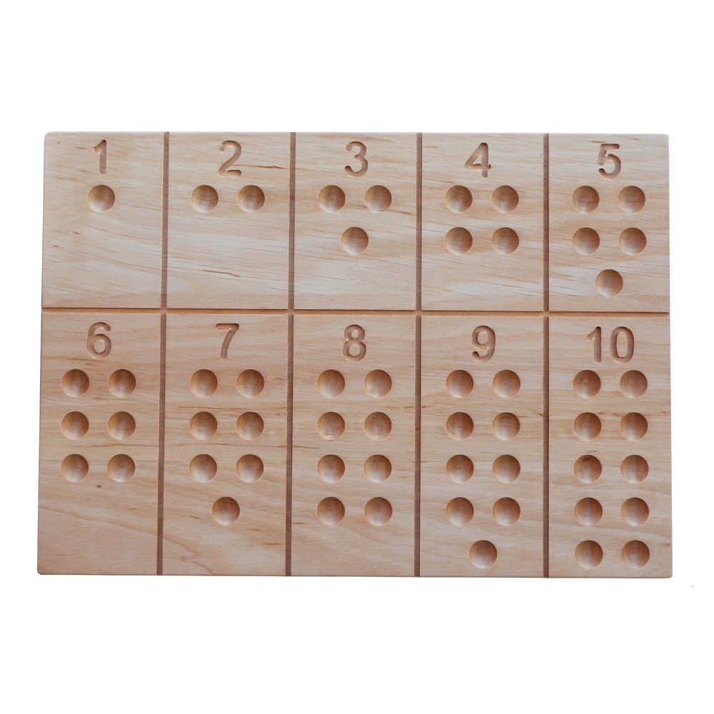 Wooden Story Houten Nummervolgbord Met Balletjes Wooden Story
