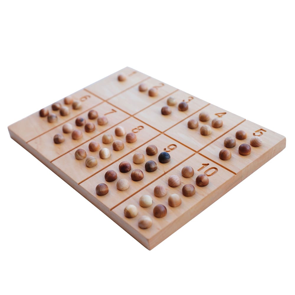 Wooden Story Houten Nummervolgbord Met Balletjes Wooden Story