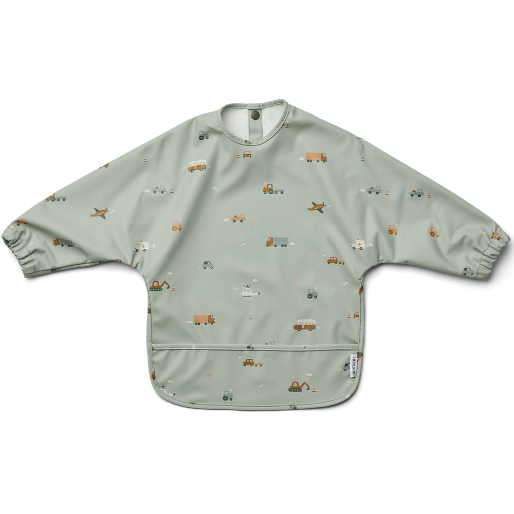 Liewood Merle Lange Mouwen Slab Printed - Vehicles / Dove Blue Mix Liewood