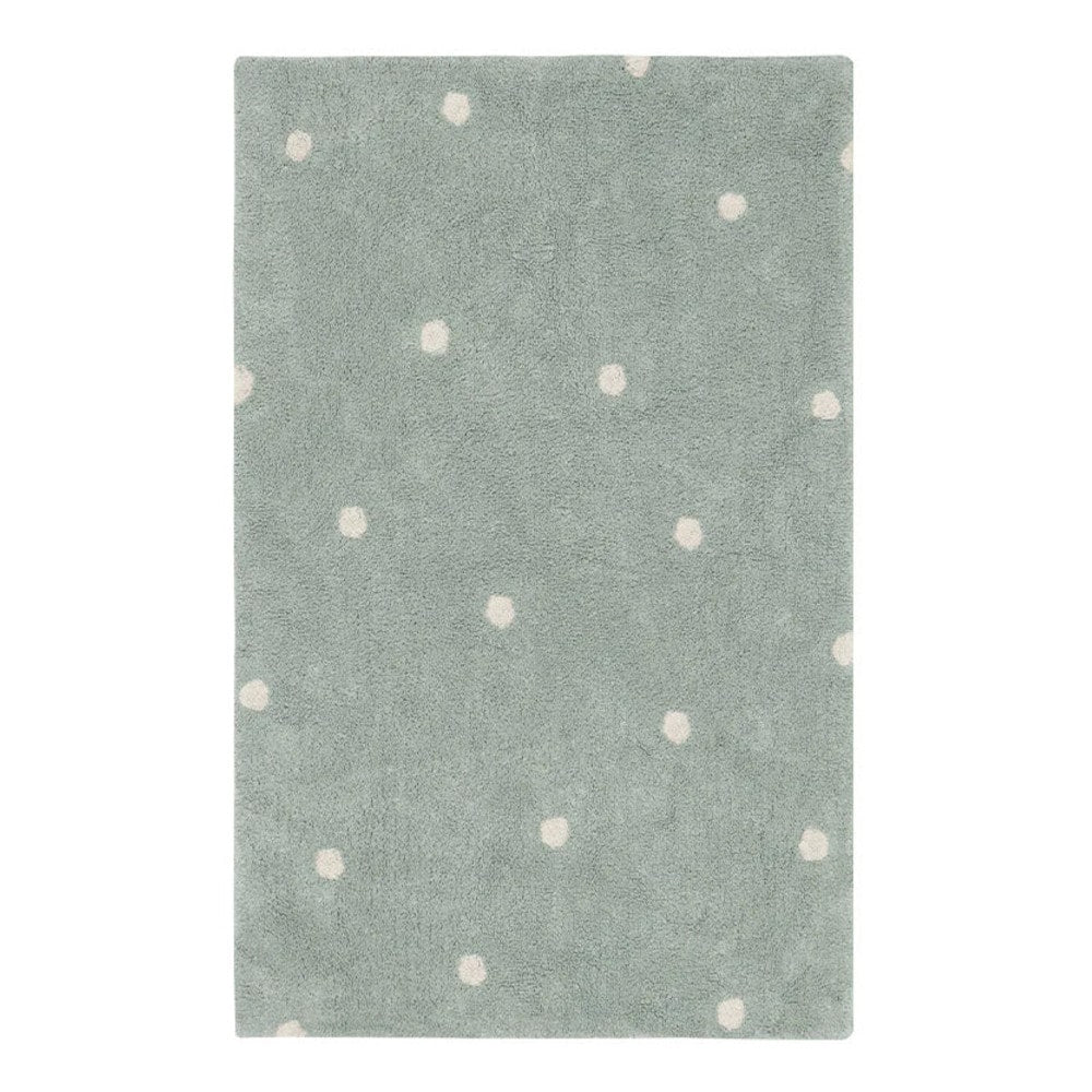 Lorena Canals Vloerkleed Mini Dot Blue Sage Lorena Canals