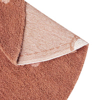 Lorena Canals Rond Vloerkleed Stippen - Chestnut Lorena Canals