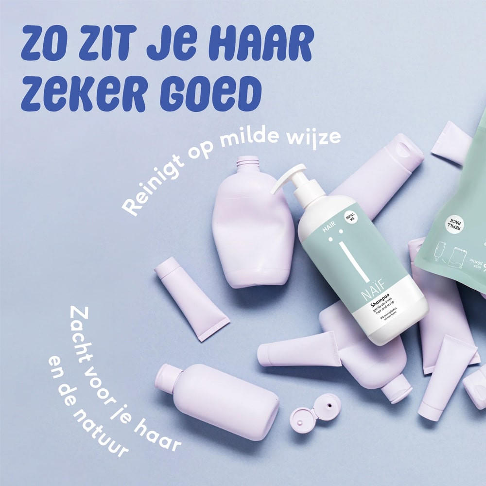 Naif Nourishing Shampoo Pompfles 500ml Naif