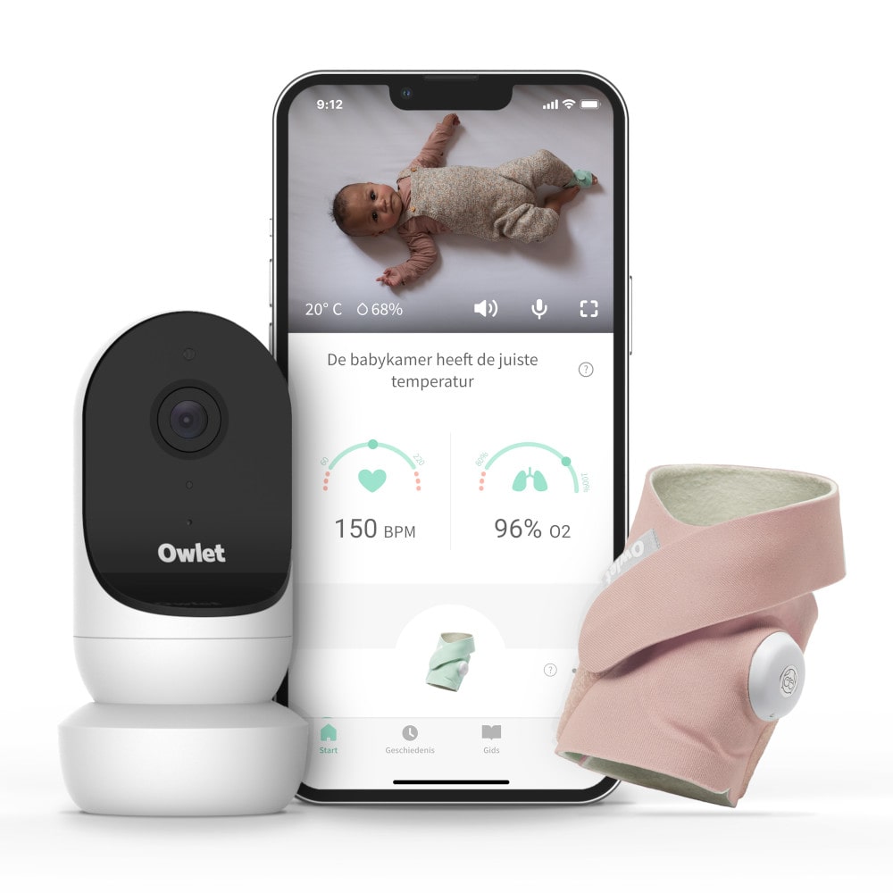 Owlet Duo 2 (Smart sock 3 & Cam 2) Roze Owlet