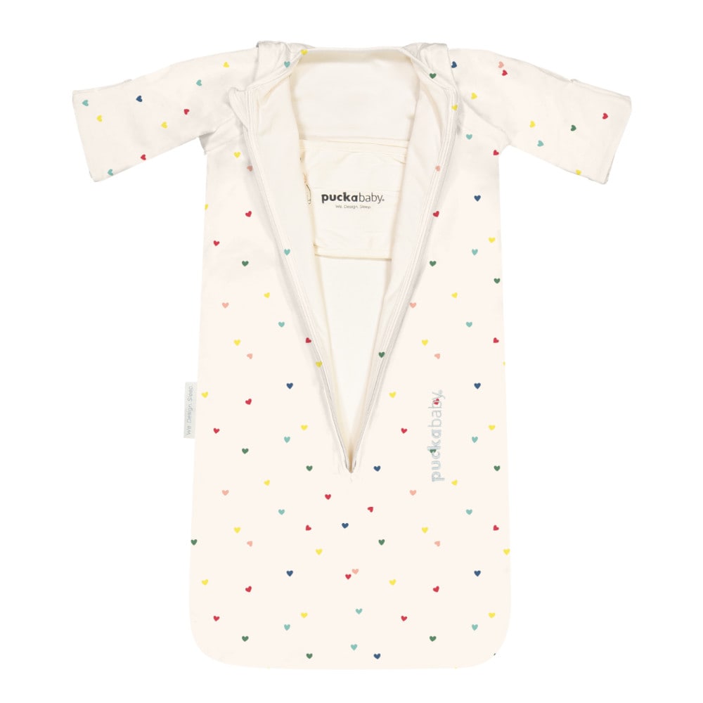 Puckababy Newborn Slaapzak 0 - 6 maanden - Confetti Hearts Puckababy