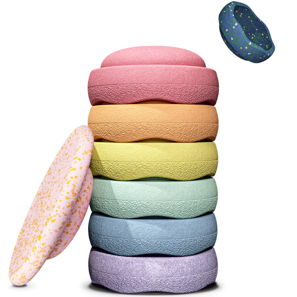 Stapelstein®  Set Water Lily 6 + 1 Balance Board en 1 Mini