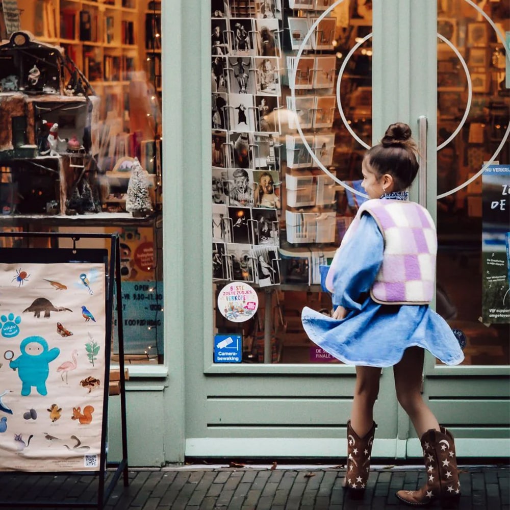 Alwero Bodywarmer Camino Junior - Lila Checker