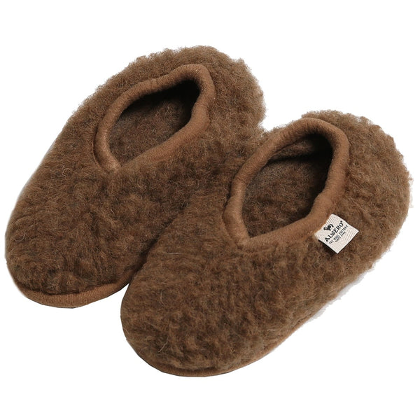 Alwero Wollen Ballerina Sloffen Junior - Bark Alwero
