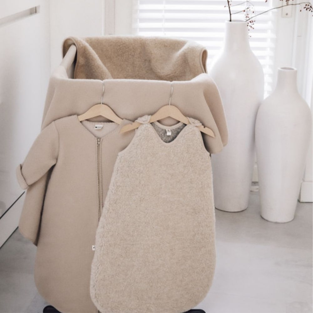 Alwero Wollen Slaapzak Zonder Mouw Light Beige Alwero