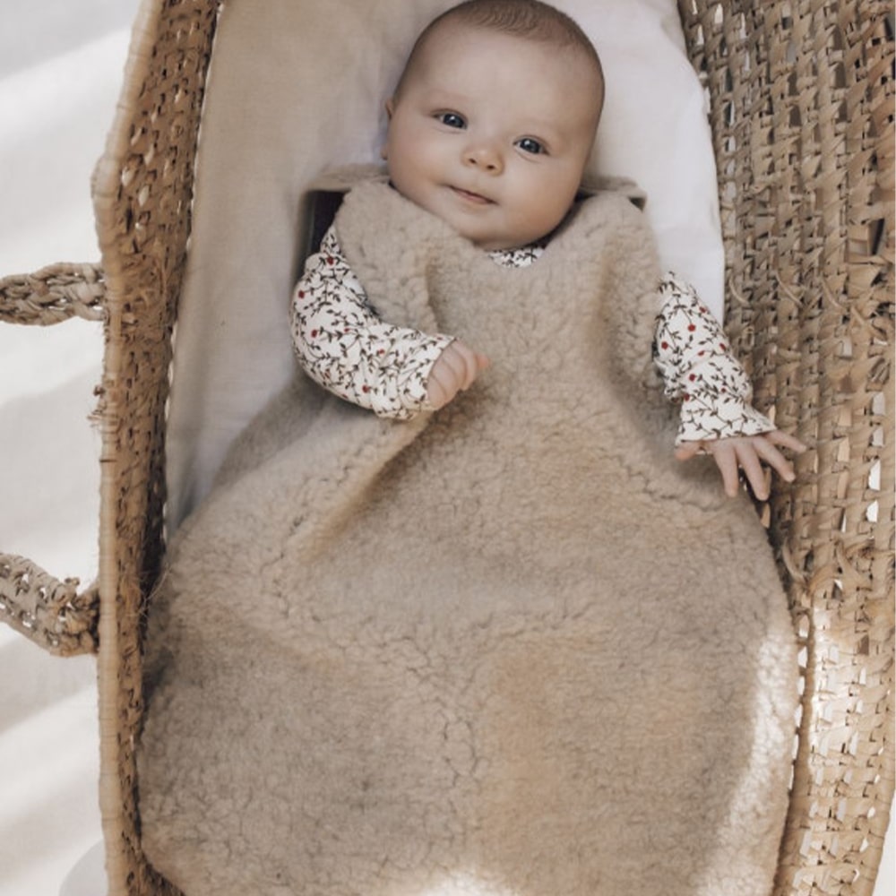 Alwero Wollen Slaapzak Zonder Mouw Light Beige Alwero