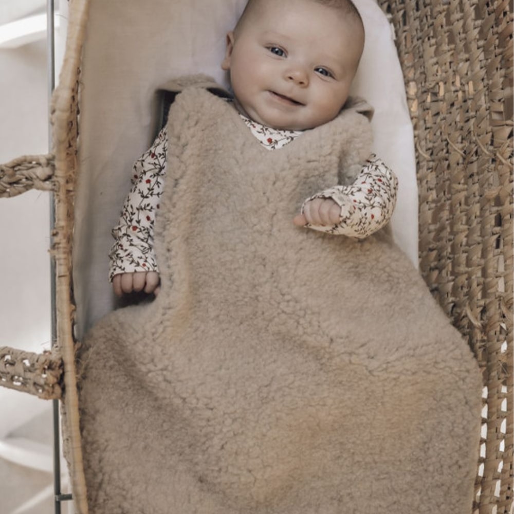 Alwero Wollen Slaapzak Zonder Mouw Light Beige Alwero