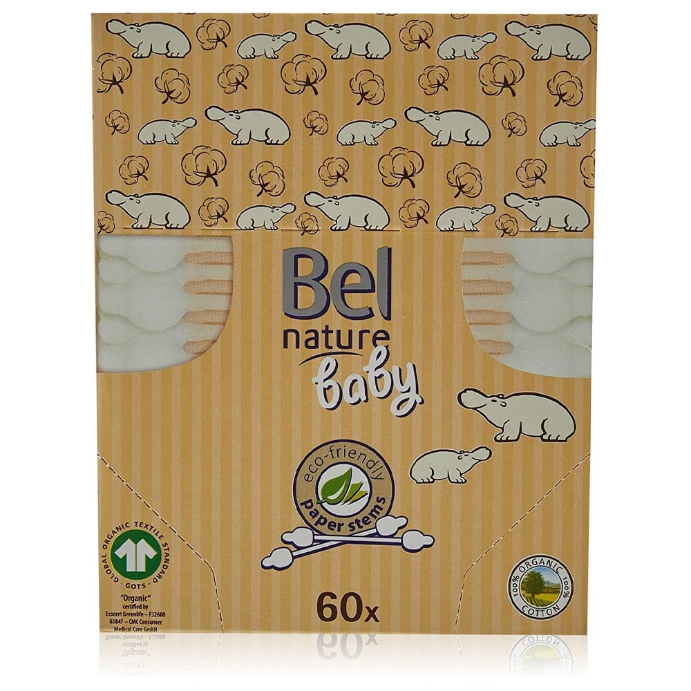 Bel Nature Bio Wattenstaafjes Baby 60st Bel Nature