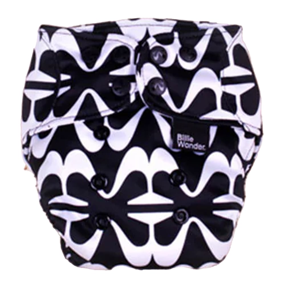 Billie Wonder Wasbare Luier Wrap - Black Billie Wonder