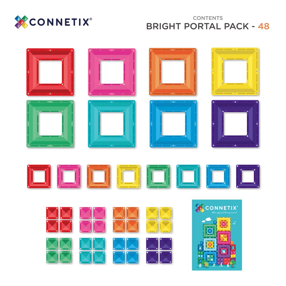 Connetix 48 Delige Bright Portal Pack