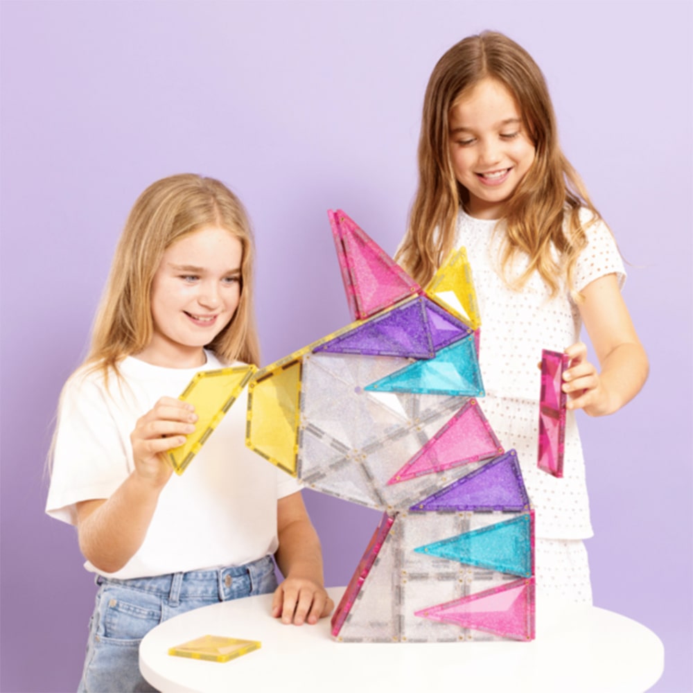 Connetix Tiles 56 Delige Glitter Unicorn Pack
