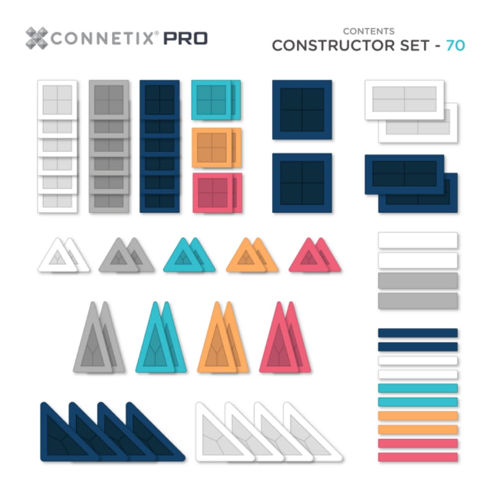 Connetix Tiles 70 Delige Pro Constructor Set
