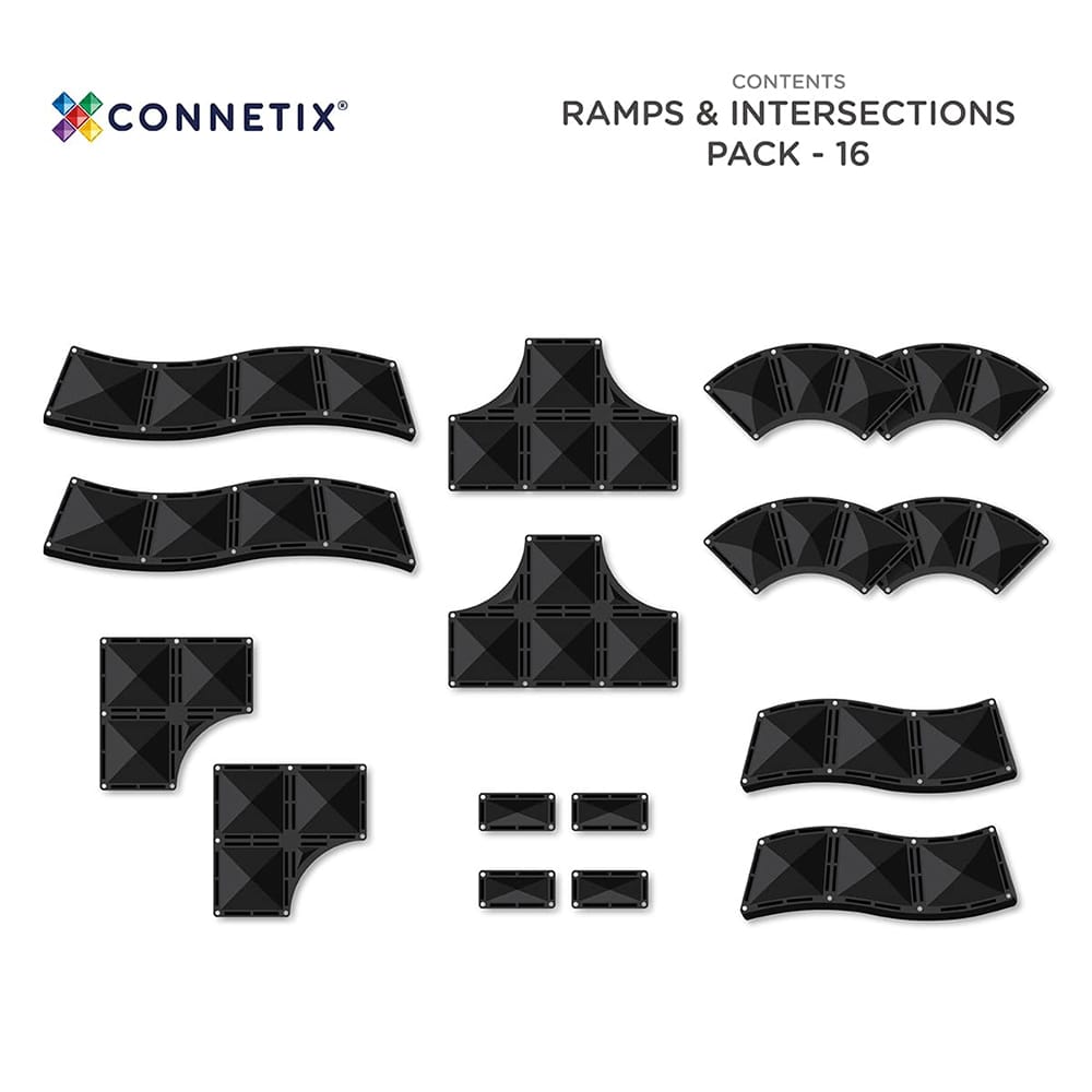 Connetix Tiles Ramps & Intersections Pack 16 stuks Connetix Tiles