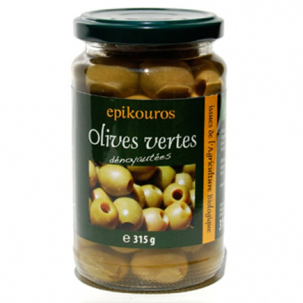 Epikouros Groene olijven zonder pit 315g - BIO Biomarkt