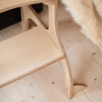 Ette Tete Leertoren Step'n Sit Gold-Wood With Extra Support