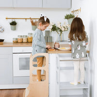 Ette Tete Leertoren Step'n Sit Silver-Gray With Extra Support