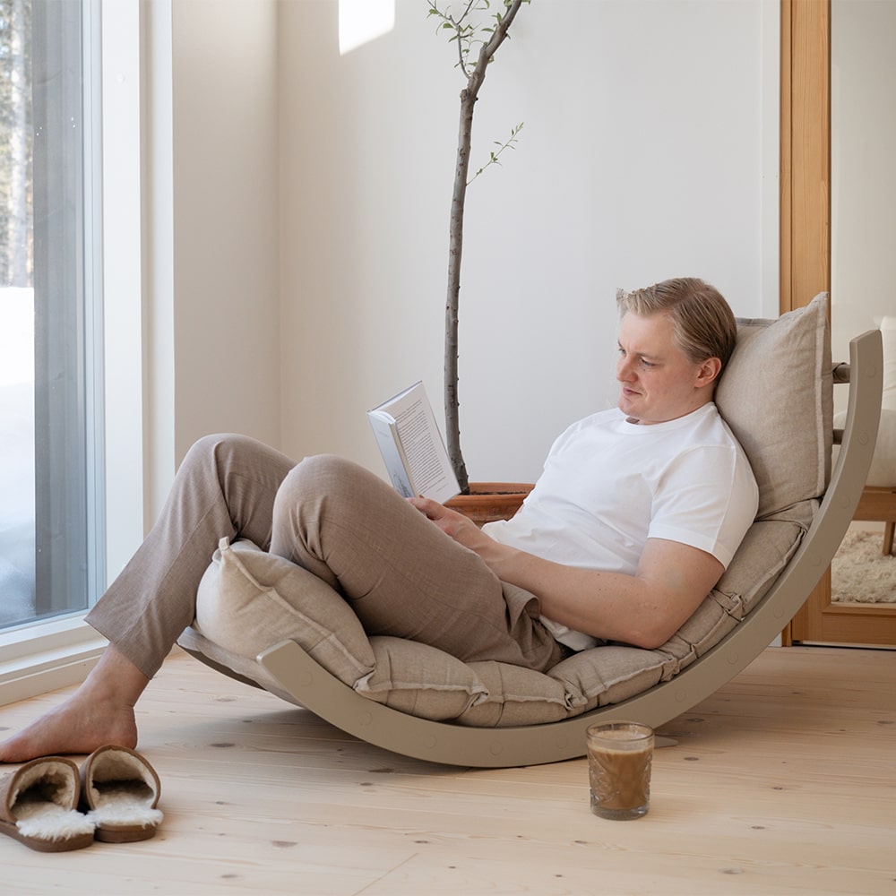 Fitwood Schommelstoel Laakso - Beige Fitwood