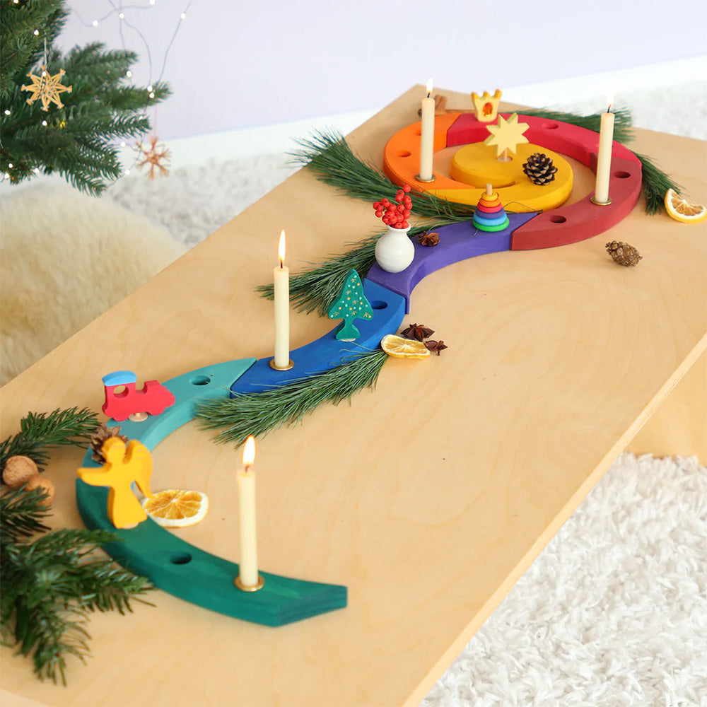 Grimm's Verjaardags Advents Spiraal - 40cm Gekleurd