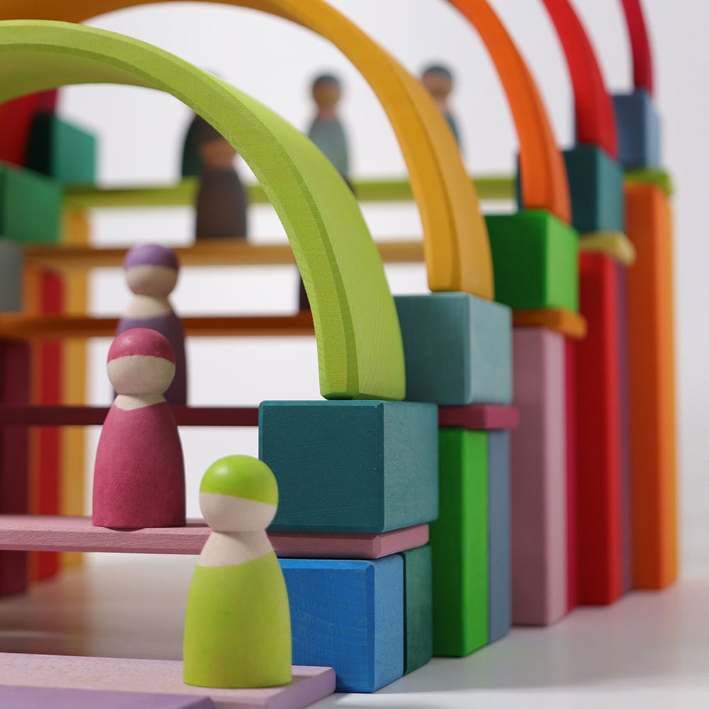 Speelgoedpakket Kinderopvang - Grimms Bouwset Regenboog