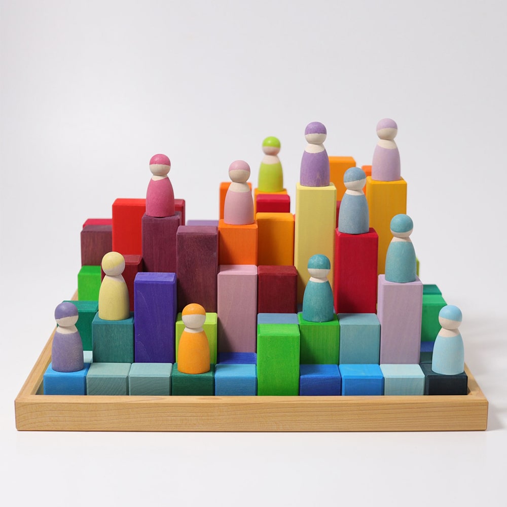 Speelgoedpakket Kinderopvang - Grimms Bouwset Regenboog