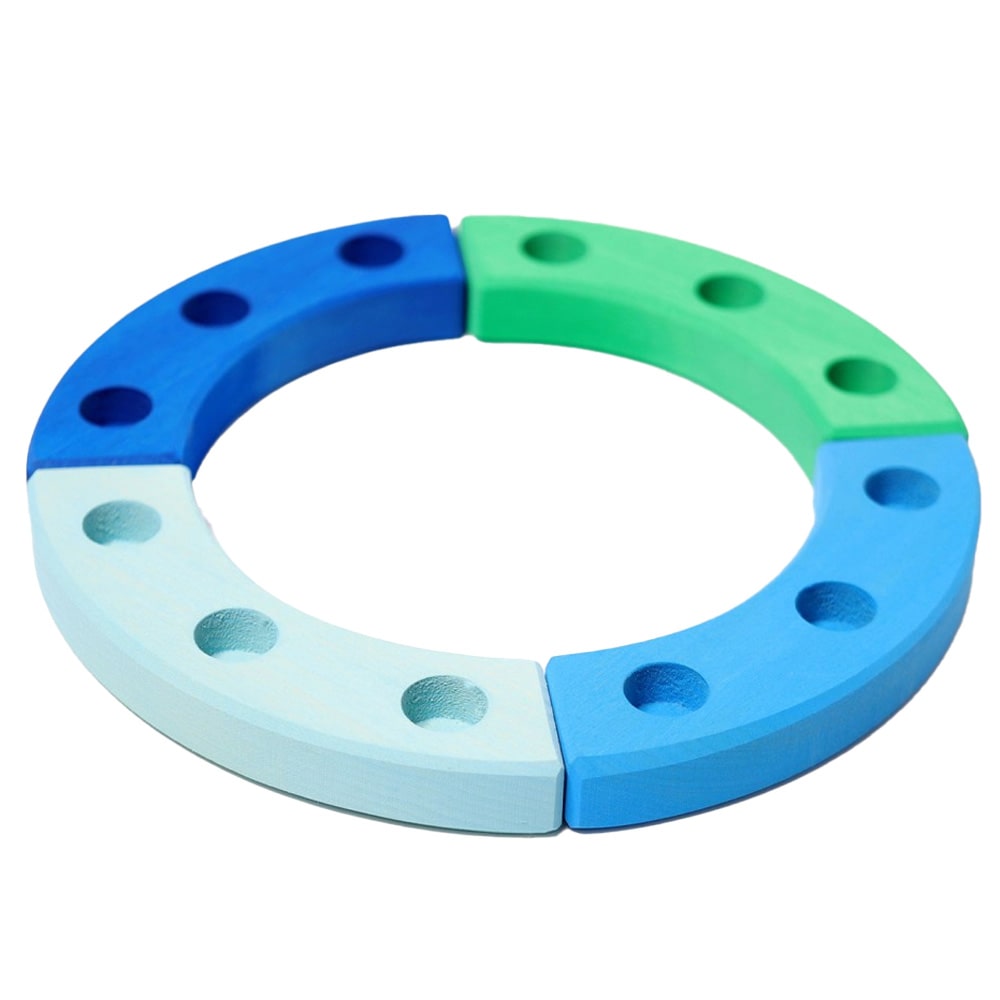 Grimms Verjaardagsring Ø 22cm Blauw Groen Grimms