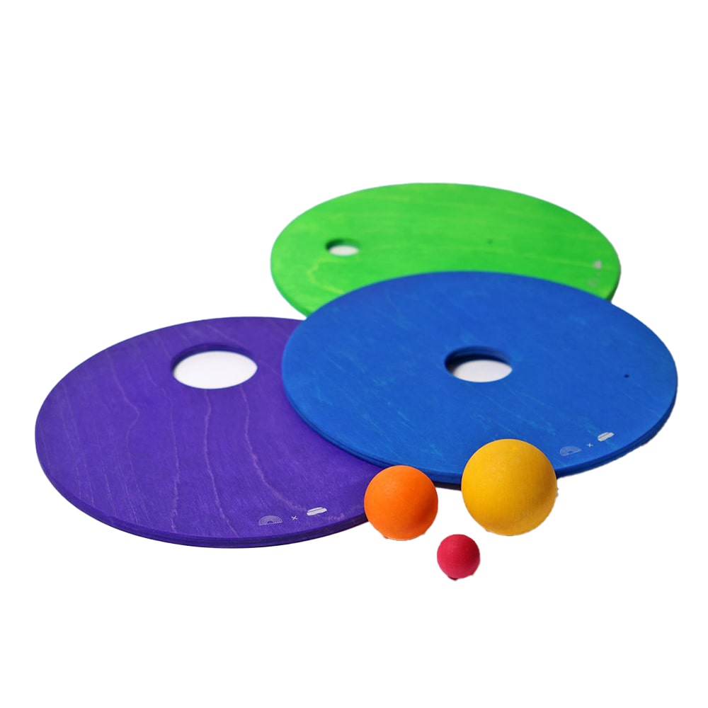 GRIMM’S x Stapelstein®  Rolling Discs Cool Classic - 3 Stuks
